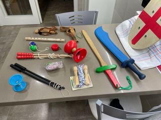 Lote Juguetes Madera Antiguos