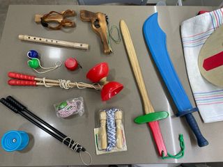 Lote Juguetes Madera Antiguos