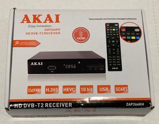 Decodificador Akai TDT HD DVB-T2 Excelente Estado!