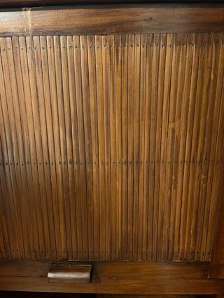 Mueble Bar Madera Maciza y Bambú