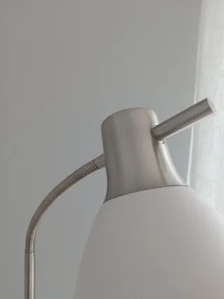 Lámpara de pie LED blanca 160cm