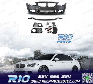 KIT CARROCERIA BMW F11 TOURING LOOK M 10-13 PDC + LAVAFAROS