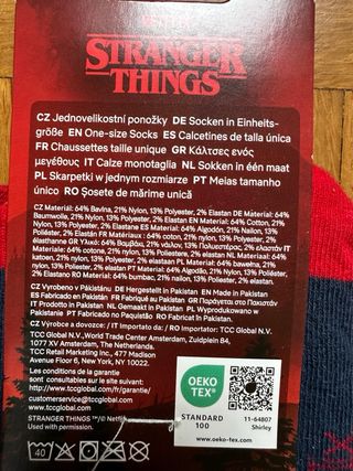 Calzini Stranger Things Netflix Taglia Unica