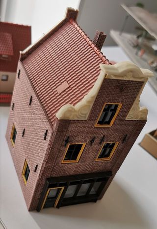 Maqueta Vintage edificio escala H0 tren eléctrico