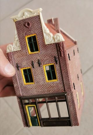 Maqueta Vintage edificio escala H0 tren eléctrico