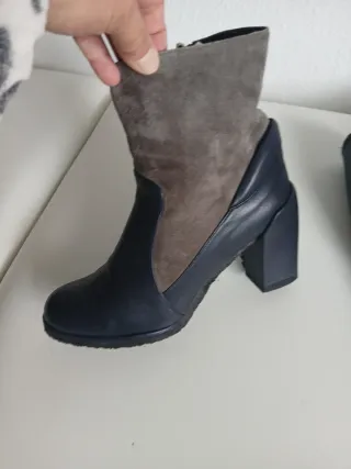 Botines Audly London Piel y Ante Talla 38