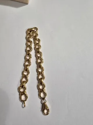 Pulsera chapada en oro con circonitas