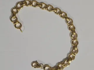 Pulsera chapada en oro con circonitas