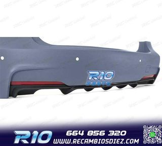 PARAGOLPES TRASERO BMW F30 LOOK M PERFORMANCE PDC DOBLE SALI