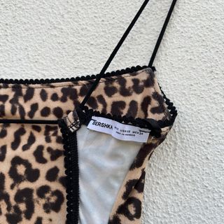 Vestito lungo Bershka fantasia leopardata