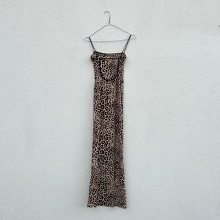 Vestito lungo Bershka fantasia leopardata