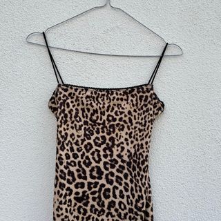 Vestito lungo Bershka fantasia leopardata