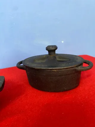 Set 2 Pentole Ghisa Coperchio