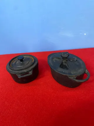 Set 2 Pentole Ghisa Coperchio