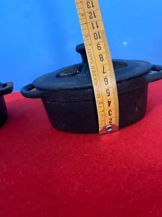 Set 2 Pentole Ghisa Coperchio