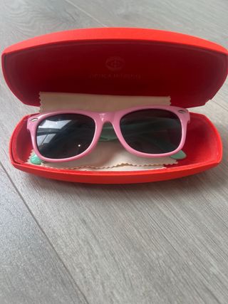 Gafas de sol infantiles rosa y turquesa