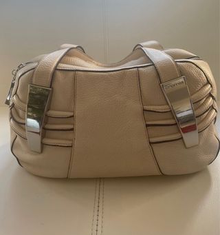 Bolso Cromia Piel Crudo Beige