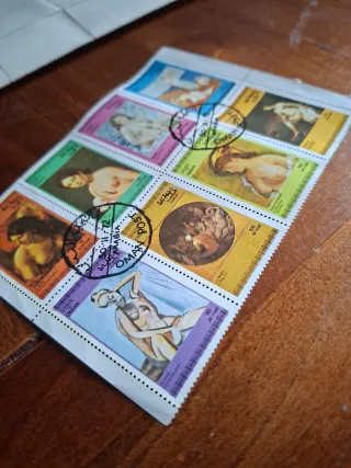 Foglietto francobolli Picasso e Manet