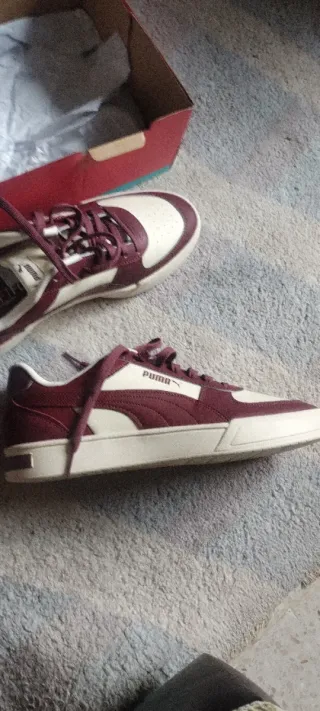 Botines Puma Caven Mix Morado/Blanco