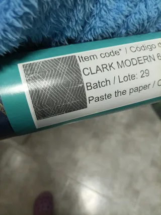 Papel de pared Gaulan azul y dorado