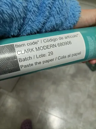 Papel de pared Gaulan azul y dorado