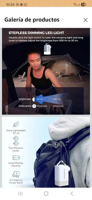 Bomba de aire con luz nuevo precintado