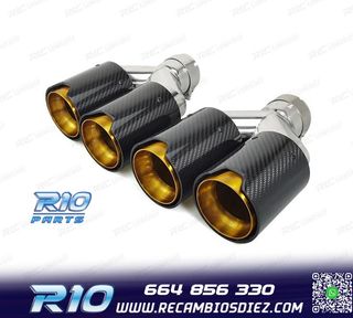 COLAS ESCAPE BMW LOOK M PERFORMANCE DORADO CARBONO