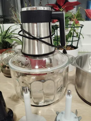 Procesadora de alimentos con accesorios