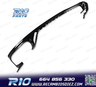 DIFUSOR AUDI Q8 18-23 LOOK SQ8 NEGRO + COLAS ESCAPE CROMO