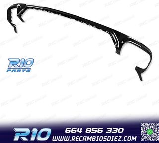 DIFUSOR AUDI Q8 18-23 LOOK SQ8 NEGRO + COLAS ESCAPE CROMO