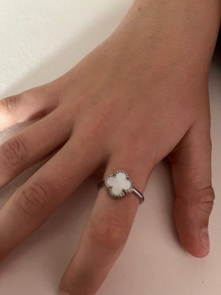 Set gioielli quadrifoglio argento bianco