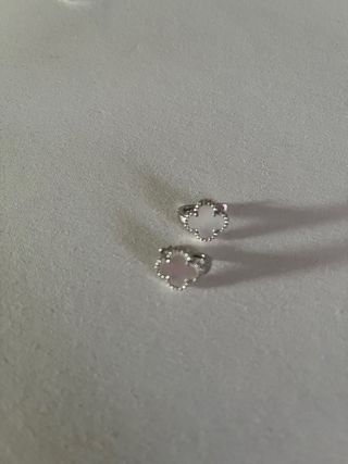 Set gioielli quadrifoglio argento bianco