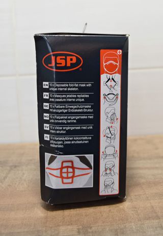 Caja de 10 mascarillas de protección JSP FFP2/FFP3