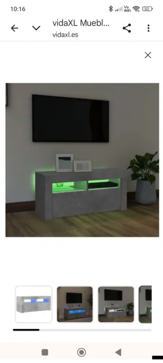 Mueble TV con luces LED