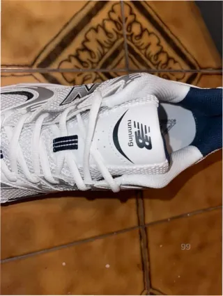 New Balance 530 Blanco Plata Azul Talla 42.5