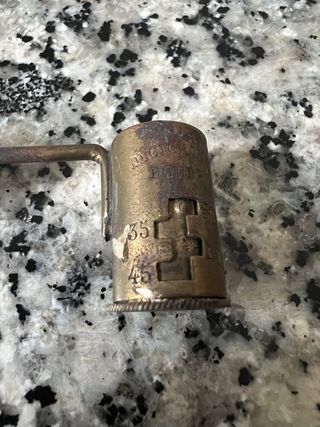 Dosificador de Pólvora Antiguo Grammes Plomb