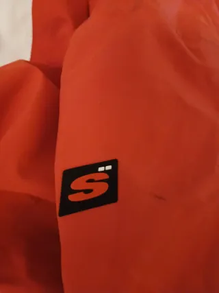 Giubbotto da sci Söll rosso e verde