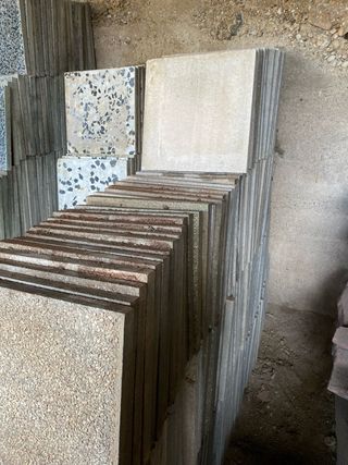 Baldosas Terrazo Exterior 40x40x3 Gris (200 uds)