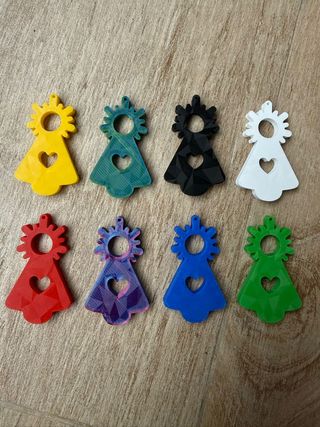 Llaveros Virgen del Pilar 3D