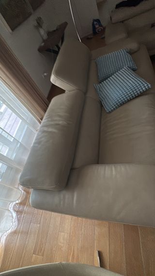 Max Divani 2 divani in vera pelle beige