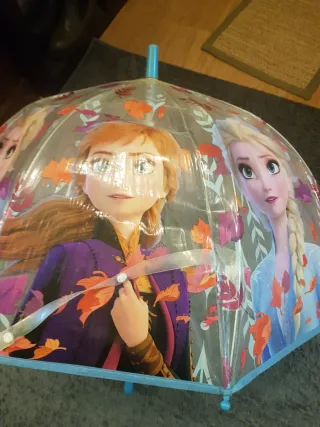 Paraguas Frozen transparente