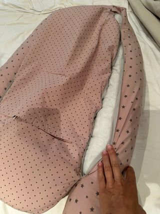 Nido reductor para cuna estrellas rosa