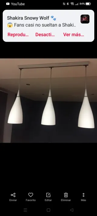 Lámparas colgantes de cristal blanco