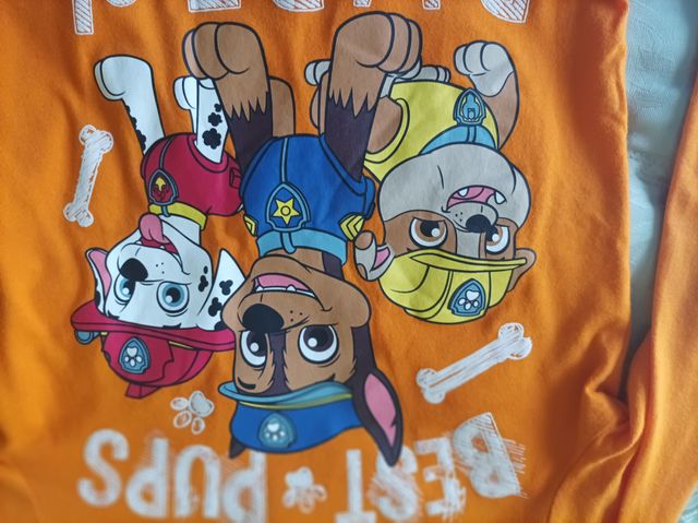 Camiseta Patrulla Canina Naranja