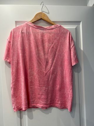 Camiseta Mafalda Stradivarius Rosa Talla M