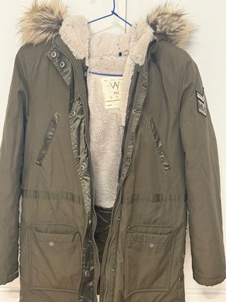 Plumífero chica IKKS Talla S verde