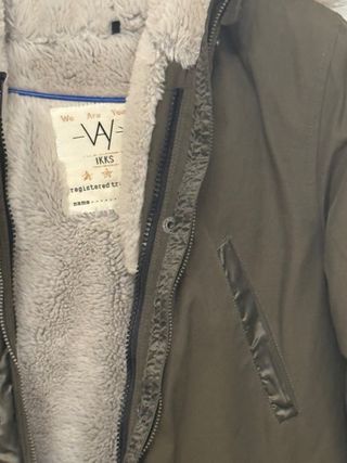 Plumífero chica IKKS Talla S verde