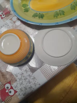 Vassoio, ciotolina e piattino I piatti del sole