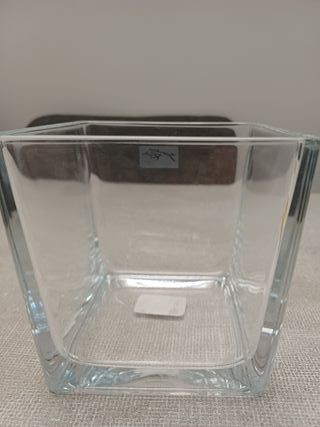 Vaso quadrato in vetro Sandra Rich