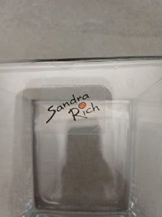 Vaso quadrato in vetro Sandra Rich